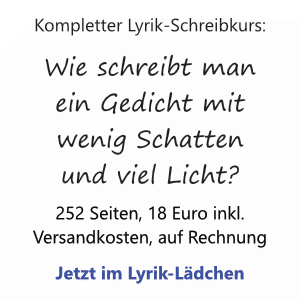 Lyrik-Schreibkurs als Buch