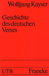 Geschichte des deutschen Verses
