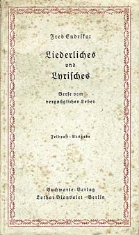 Liederliches und Lyrisches. Verse vom vergnglichen Leben
