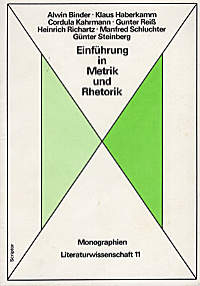 Einf�hrung in Metrik und Rhetorik